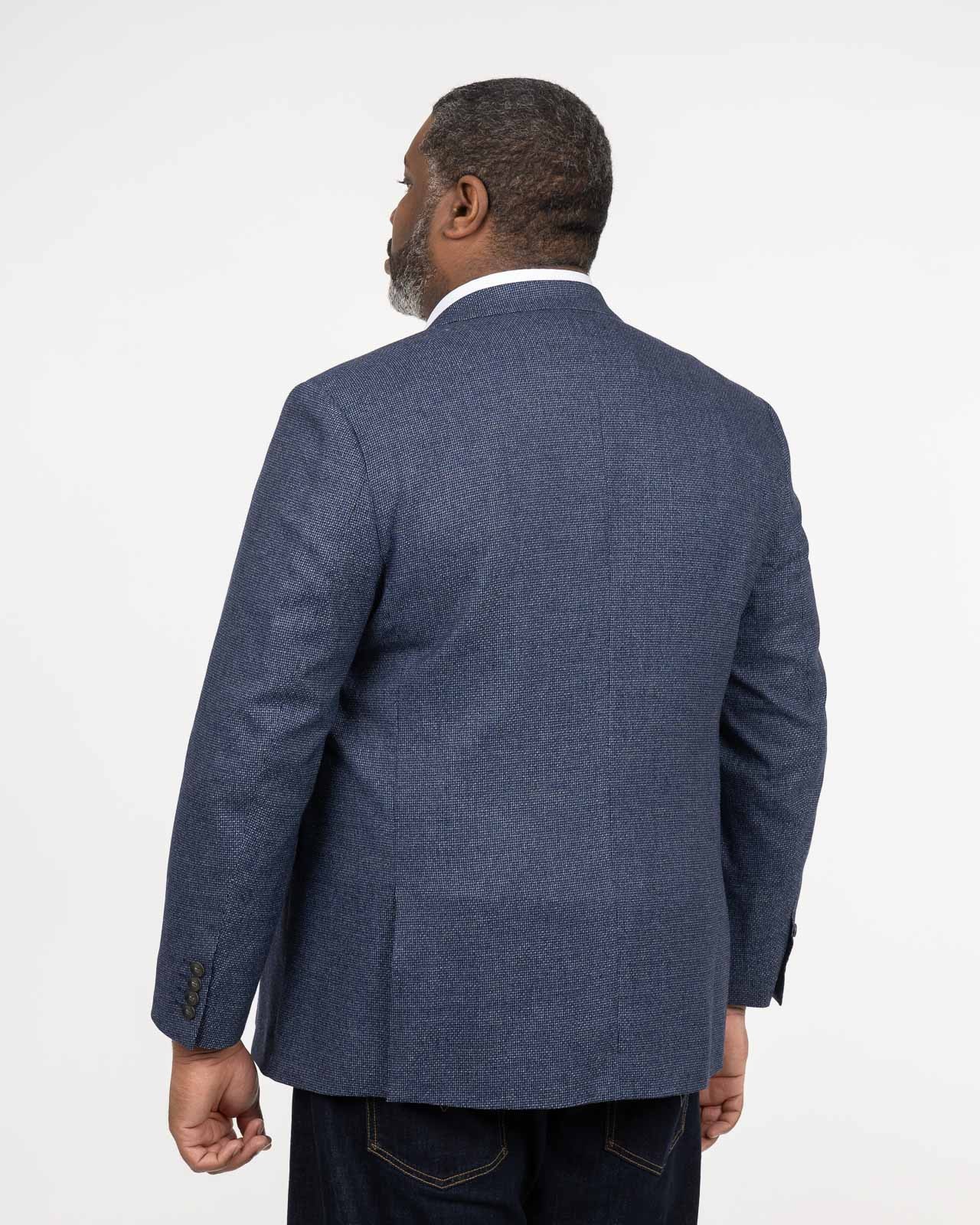 Veste structurée grande taille bleu marine