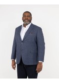Veste structurée grande taille bleu marine