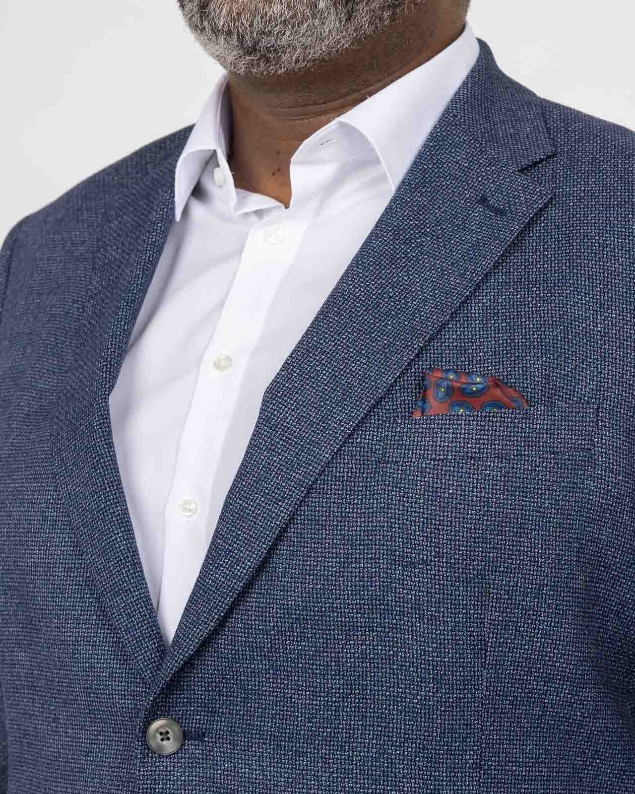 Veste structurée grande taille bleu marine