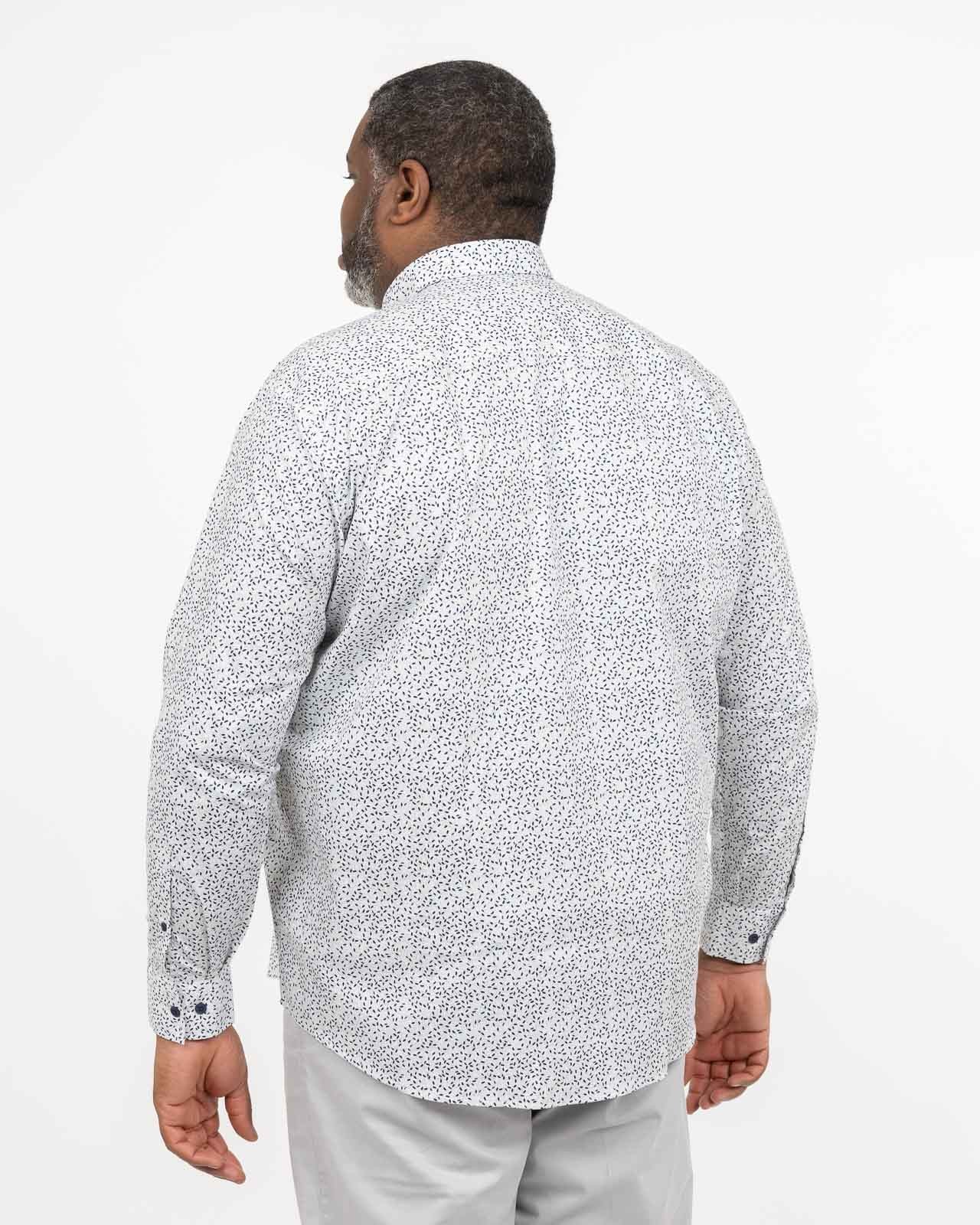 Chemise fantaisie grande taille vert