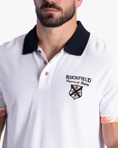 Polo piqué grande taille blanc