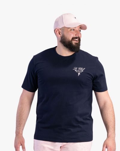 T-shirt Club grande taille bleu marine