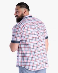 Chemisette flammé Barbecue grande taille blanc