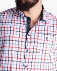 Chemisette flammé Barbecue grande taille blanc