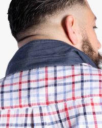 Chemisette flammé Barbecue grande taille blanc