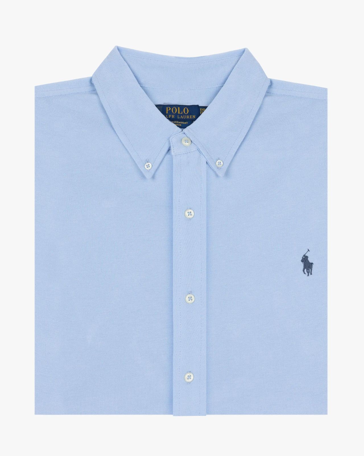 Chemise en maille grande taille bleu ciel