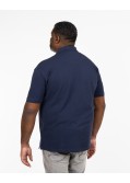 Polo piqué grande taille bleu marine