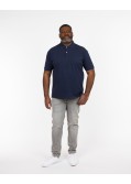 Polo piqué grande taille bleu marine