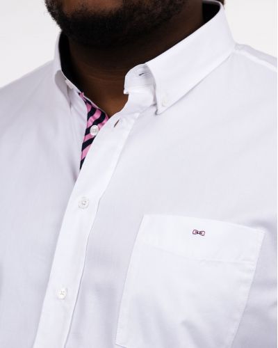 Chemise oxford grande taille blanc