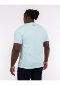 Tee shirt flammé grande taille bleu