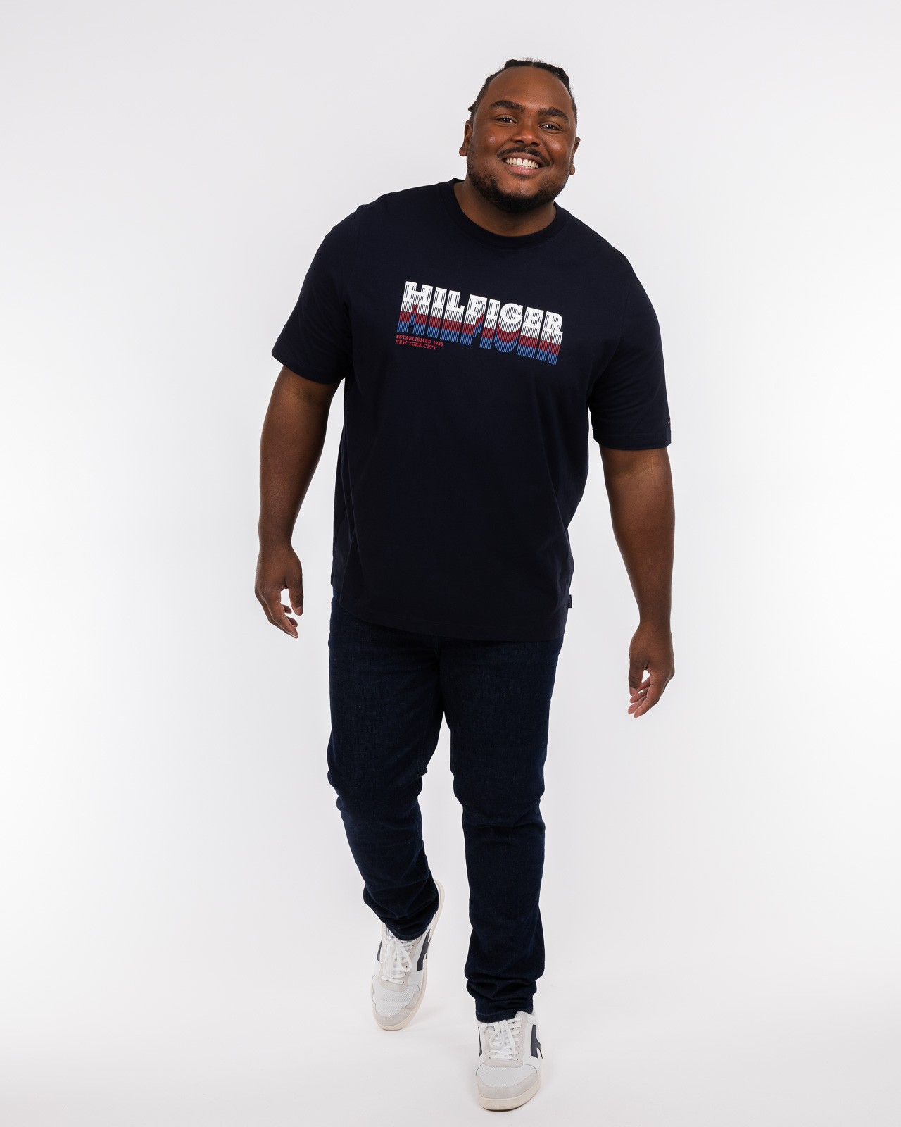 T-shirt grande taille bleu