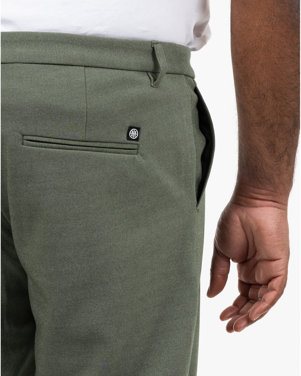 Pantalon de ville grande taille vert clair