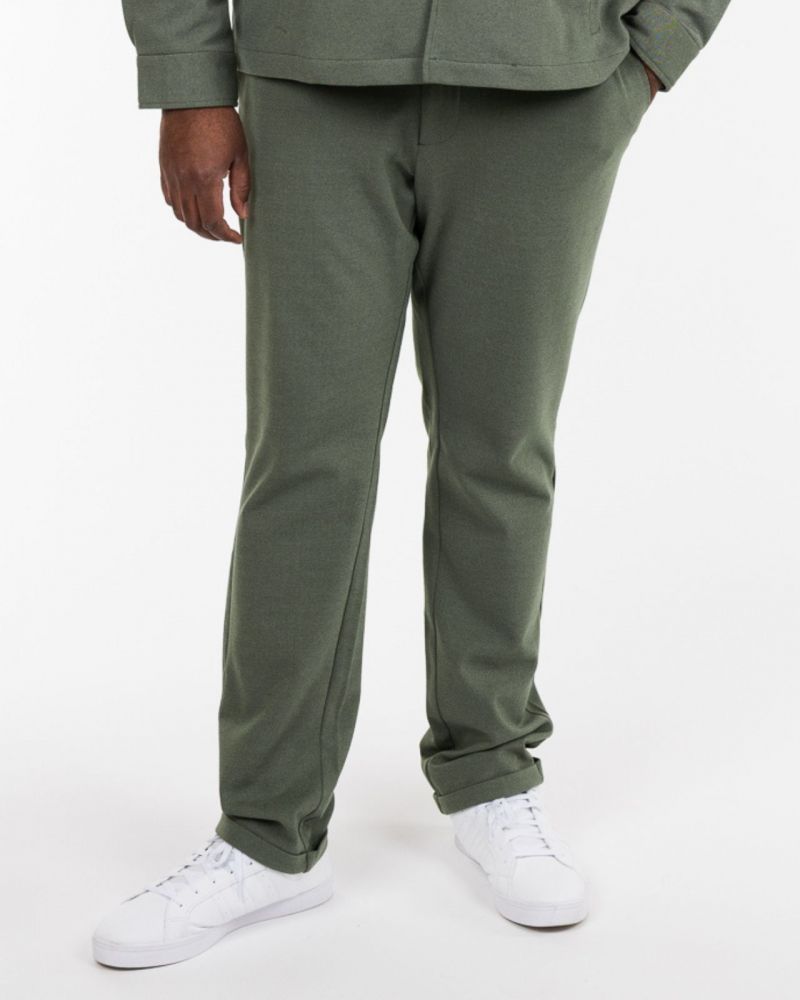 Pantalon de ville grande taille vert clair