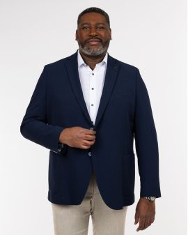 Veste seersucker pour homme grand bleu marine