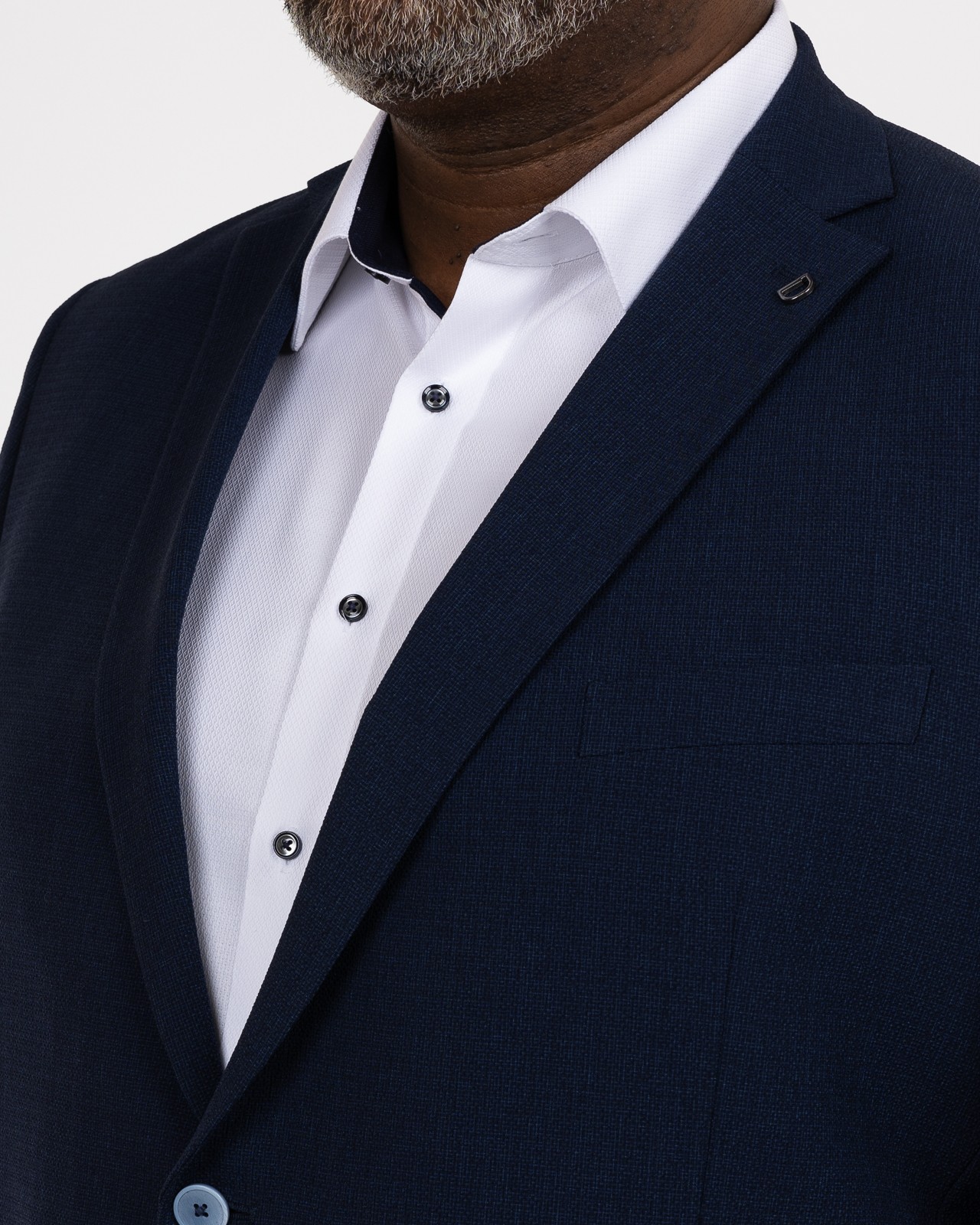 Veste seersucker pour homme grand bleu marine