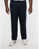 Pantalon en lin pour homme grand bleu marine