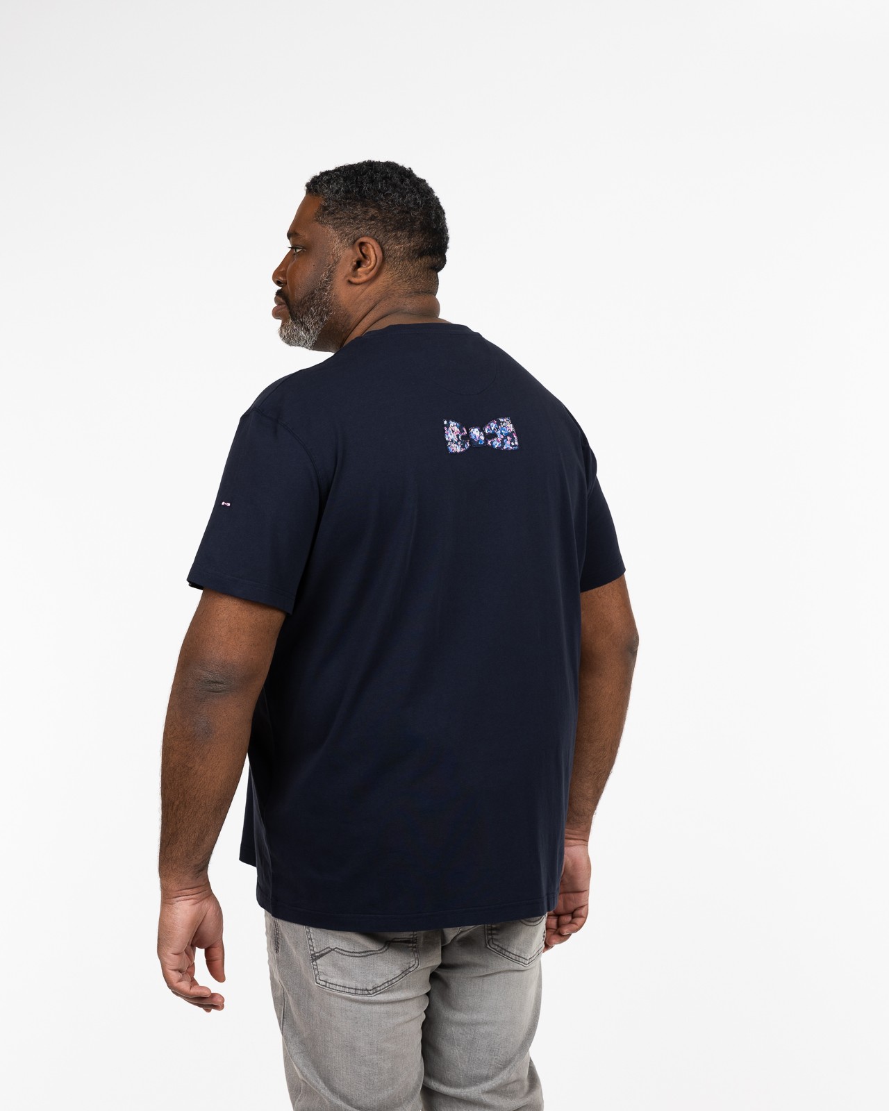 T-shirt grande taille bleu marine