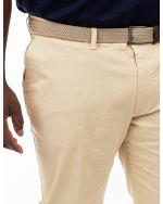 Pantalon chino avec ceinture grande taille beige