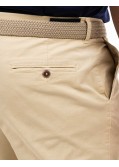 Pantalon chino avec ceinture grande taille beige