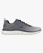 Baskets Track pour pieds larges grande taille gris