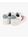 Sneakers Hazel en cuir et daim grande taille blanc