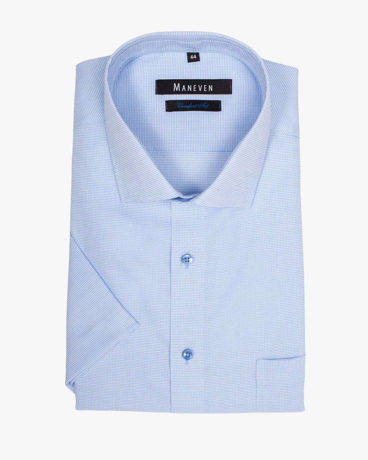 Chemisette structure grande taille bleu ciel