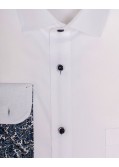 Chemise piqué grande taille blanche