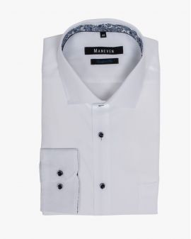 Chemise piqué grande taille blanche