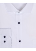 Chemise piqué grande taille blanche