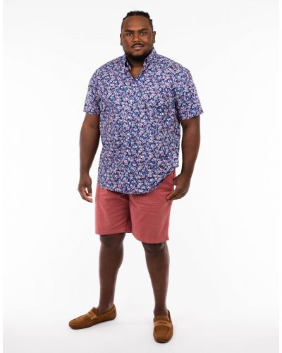 Short chino grande taille rouge