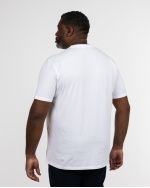 T-shirt col V grande taille blanc