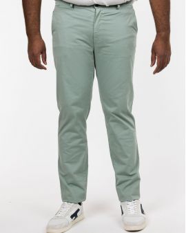 Pantalon chino pour homme grand vert amande