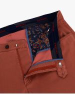 Pantalon chino twill grande taille rouge