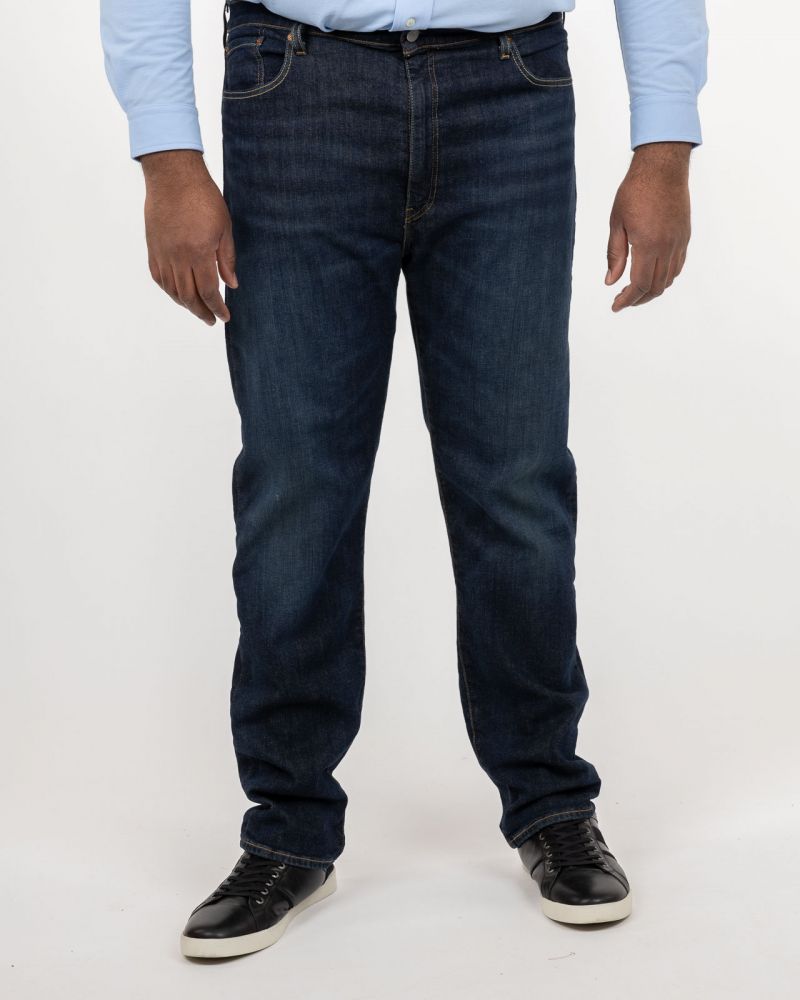 Jean 502 tapered grande taille bleu foncé