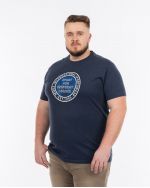 T-shirt fantaisie grande taille bleu marine