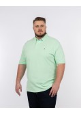 Polo piqué grande taille vert clair