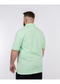 Polo piqué grande taille vert clair