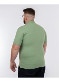 Polo piqué stretch grande taille vert