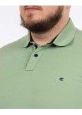 Polo piqué stretch grande taille vert