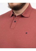 Polo piqué stretch grande taille rouge