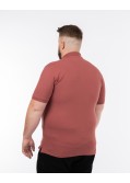 Polo piqué stretch grande taille rouge