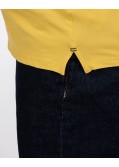 Polo piqué stretch grande taille jaune