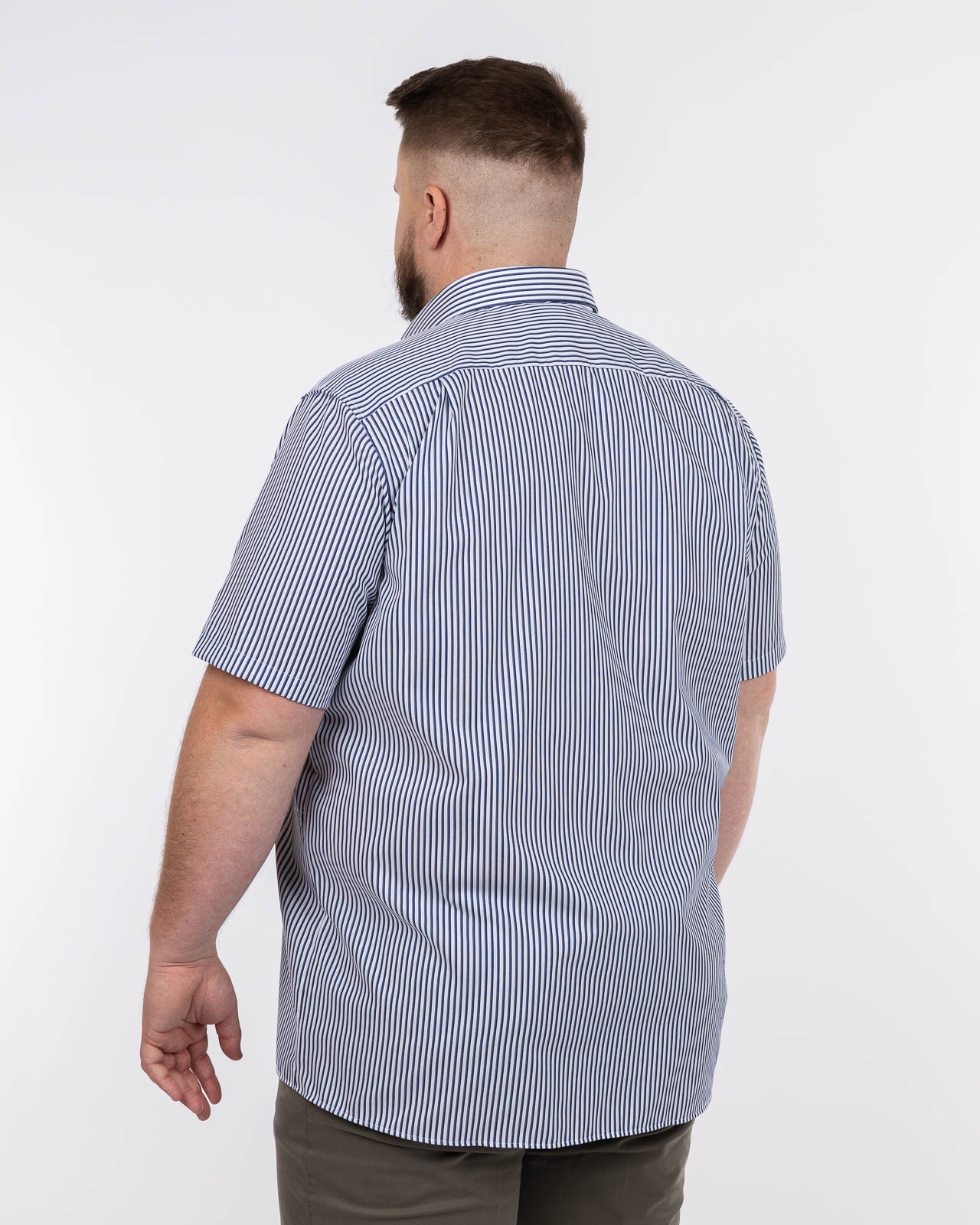 Chemisette à rayures grande taille bleu marine