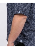 Chemisette fantaisie grande taille bleu marine