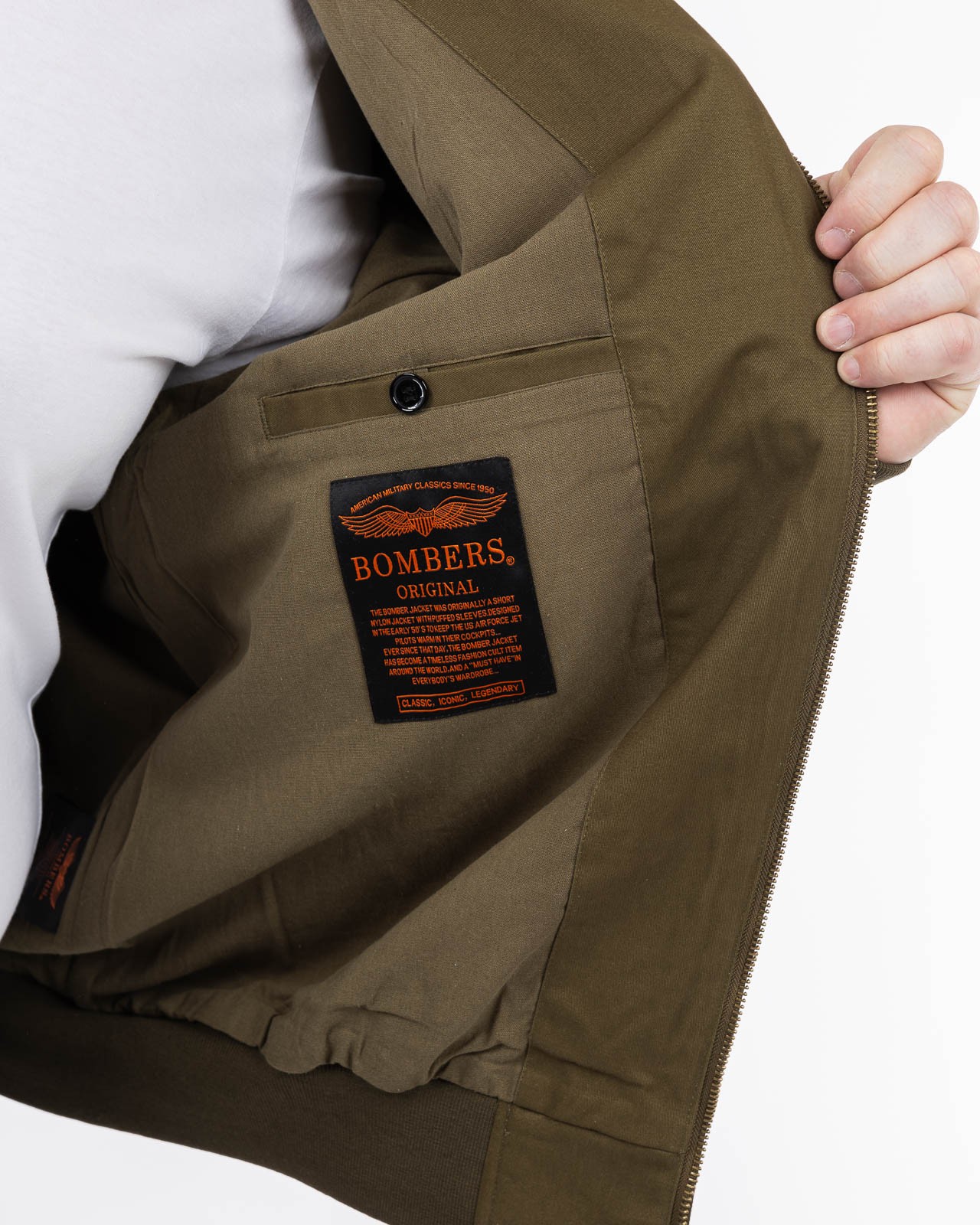 Blouson Humming grande taille vert kaki