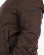 Blouson suédine grande taille marron