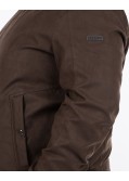 Blouson suédine grande taille marron
