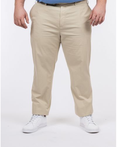 Pantalon chino Genua grande taille beige