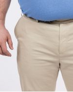 Pantalon chino Genua grande taille beige