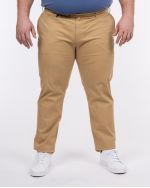 Pantalon chino grande taille beige